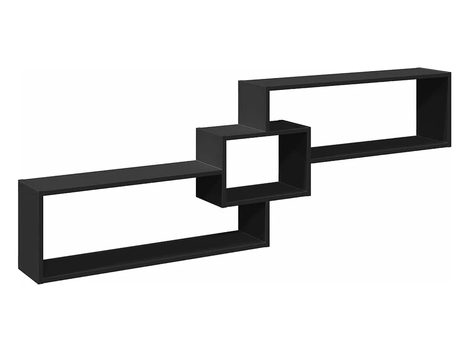 Prateleira|vidaxl Armário de parede 158x18x53 cm derivados de madeira Preto