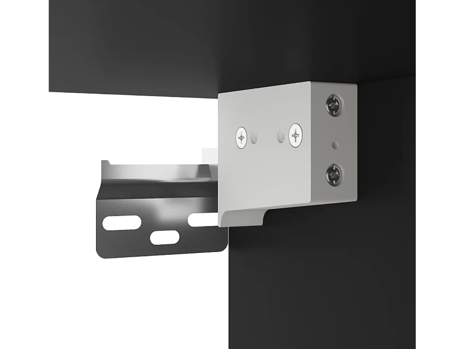 Best vidaxl Armário de parede 80x15x80 cm derivados de madeira Preto