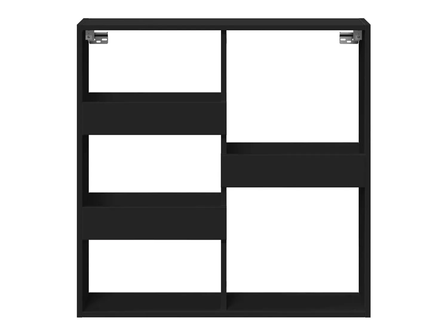 Best vidaxl Armário de parede 80x15x80 cm derivados de madeira Preto