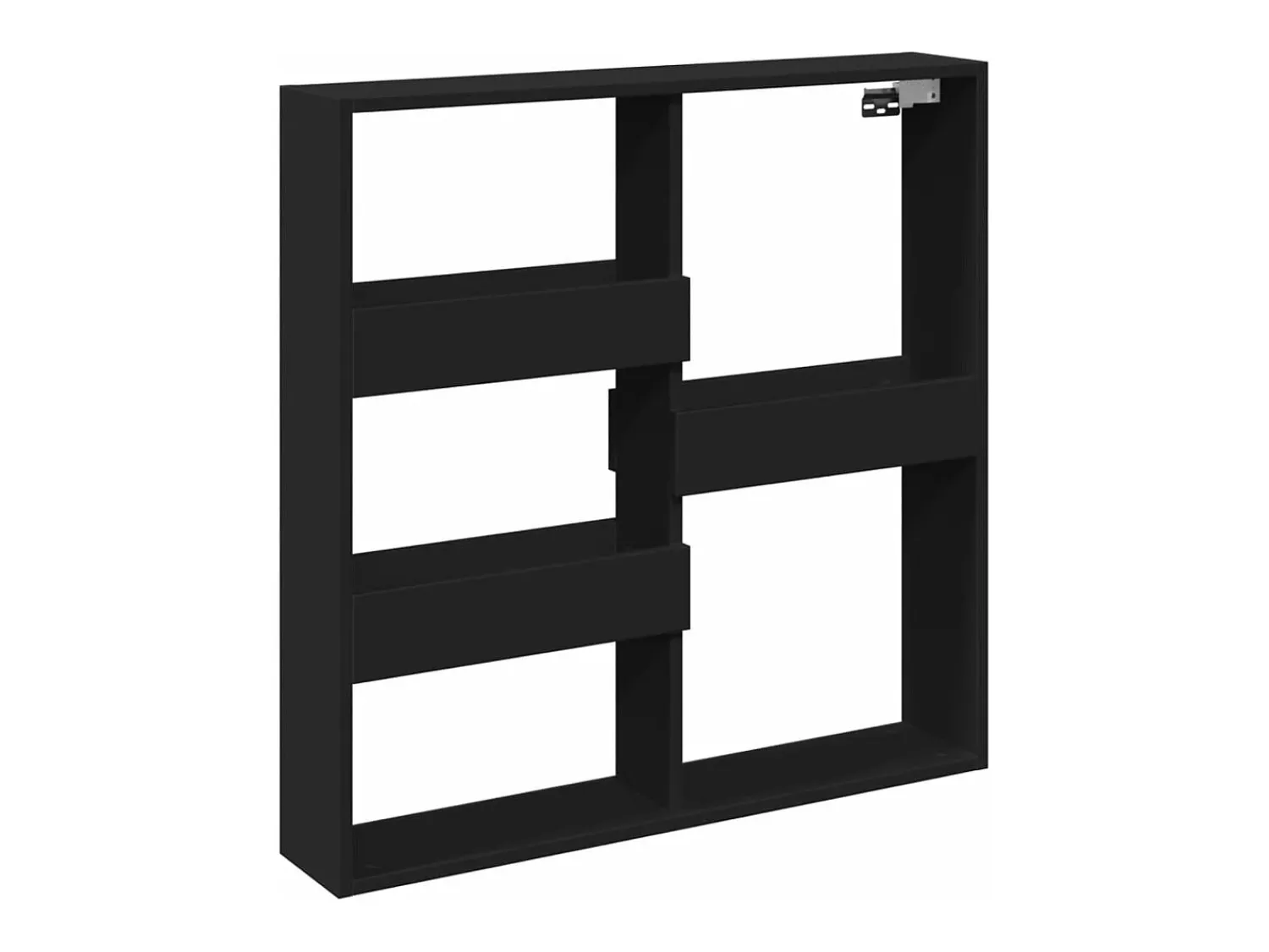 Best vidaxl Armário de parede 80x15x80 cm derivados de madeira Preto