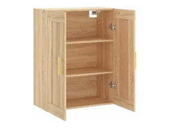 Prateleira|vidaxl Armário de parede 69,5x34x90 cm deriv. madeira carvalho sonoma Natural claro
