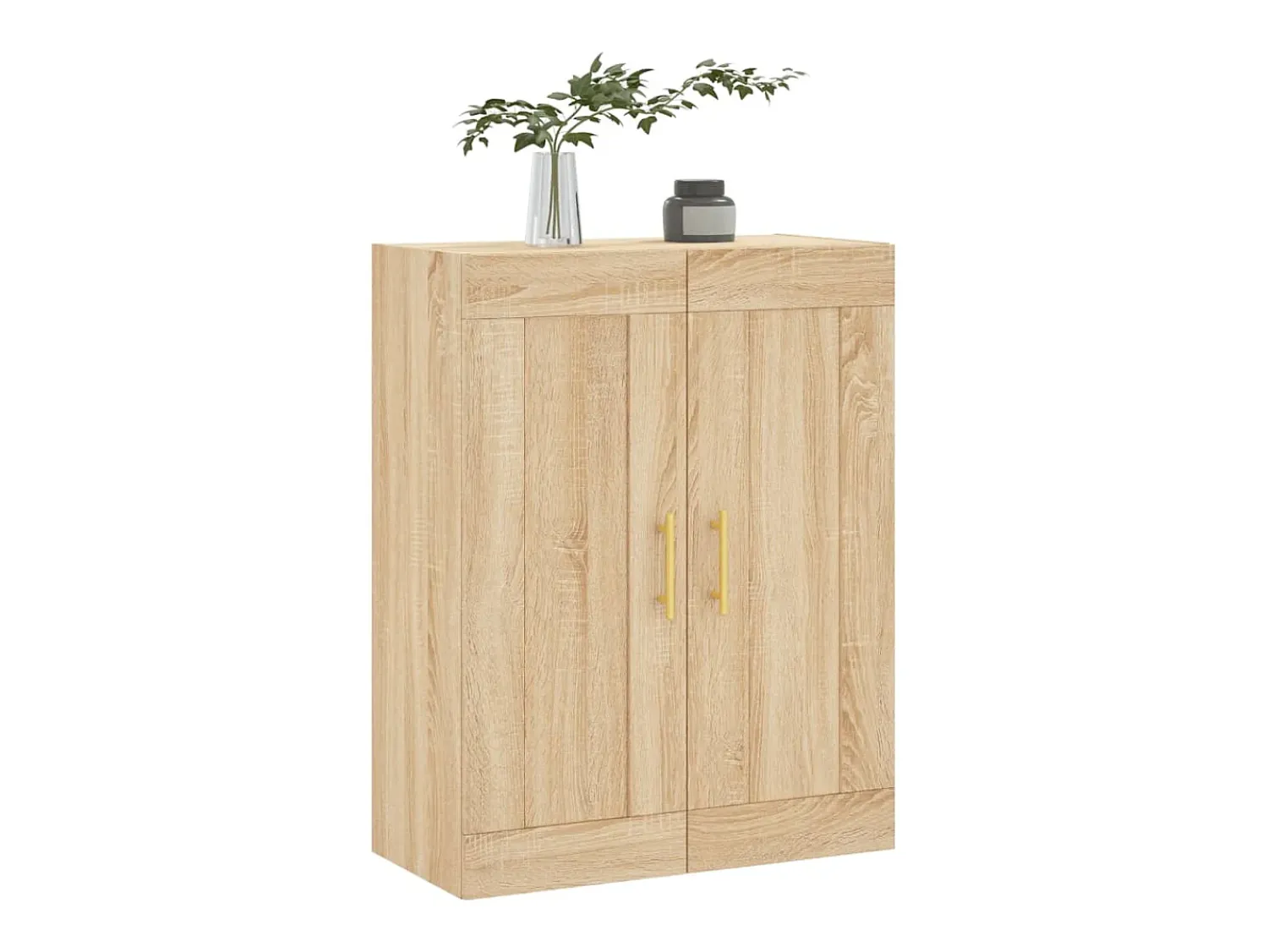 Prateleira|vidaxl Armário de parede 69,5x34x90 cm deriv. madeira carvalho sonoma Natural claro