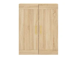 Prateleira|vidaxl Armário de parede 69,5x34x90 cm deriv. madeira carvalho sonoma Natural claro