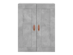 vidaxl Armário de parede 69,5x34x90 cm deriv. madeira cimento^ Prateleira