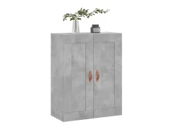 vidaxl Armário de parede 69,5x34x90 cm deriv. madeira cimento^ Prateleira