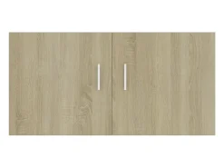 vidaxl Armário de parede 80x39x40 cm derivados madeira carvalho sonoma^ Prateleira