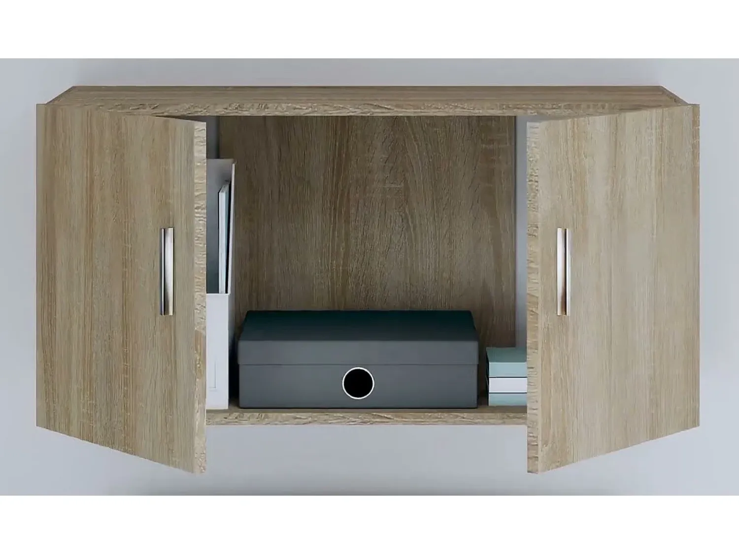 vidaxl Armário de parede 80x39x40 cm derivados madeira carvalho sonoma^ Prateleira
