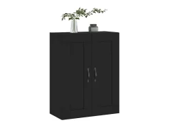 Prateleira|vidaxl Armário de parede 69,5x34x90 cm derivados de madeira Preto