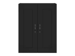 Prateleira|vidaxl Armário de parede 69,5x34x90 cm derivados de madeira Preto