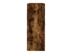 vidaxl Armário de parede 69,5x34x90 cm deriv. madeira carvalho fumado^ Prateleira