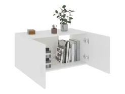 New vidaxl Armário de parede 80x39x40 cm derivados de madeira Branco