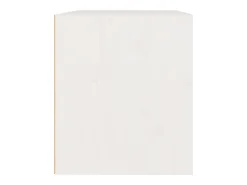 Prateleira*vidaxl Armário de parede 45x30x35 cm madeira de pinho maciça branco Castanho