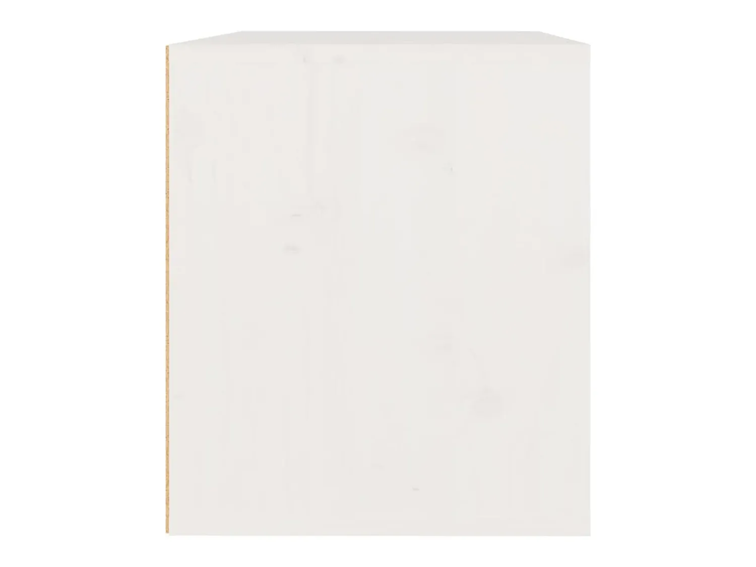Prateleira*vidaxl Armário de parede 45x30x35 cm madeira de pinho maciça branco Castanho