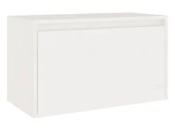 Sale vidaxl Armário de parede 60x30x35 cm madeira de pinho maciça branco Castanho