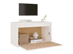 Sale vidaxl Armário de parede 60x30x35 cm madeira de pinho maciça branco Castanho