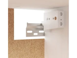 Sale vidaxl Armário de parede 60x30x35 cm madeira de pinho maciça branco Castanho