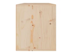 Best vidaxl Armário de parede 60x30x35 cm madeira de pinho maciça Castanho