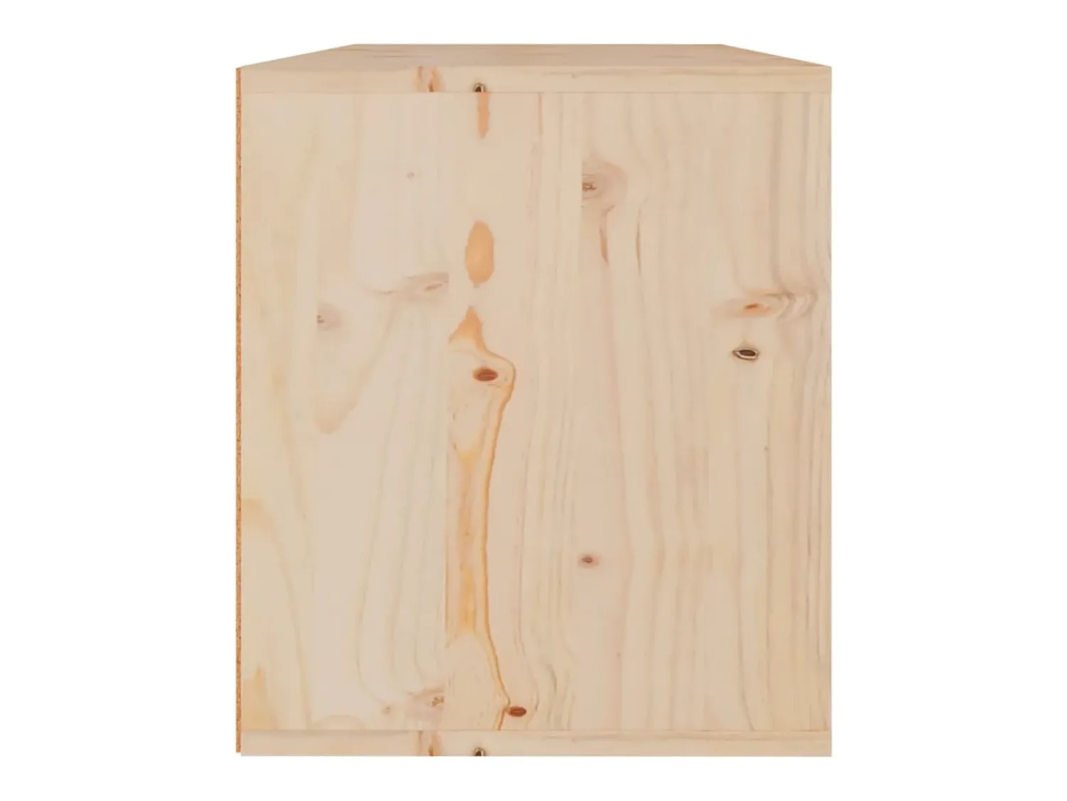 Best vidaxl Armário de parede 60x30x35 cm madeira de pinho maciça Castanho