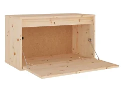 Best vidaxl Armário de parede 60x30x35 cm madeira de pinho maciça Castanho