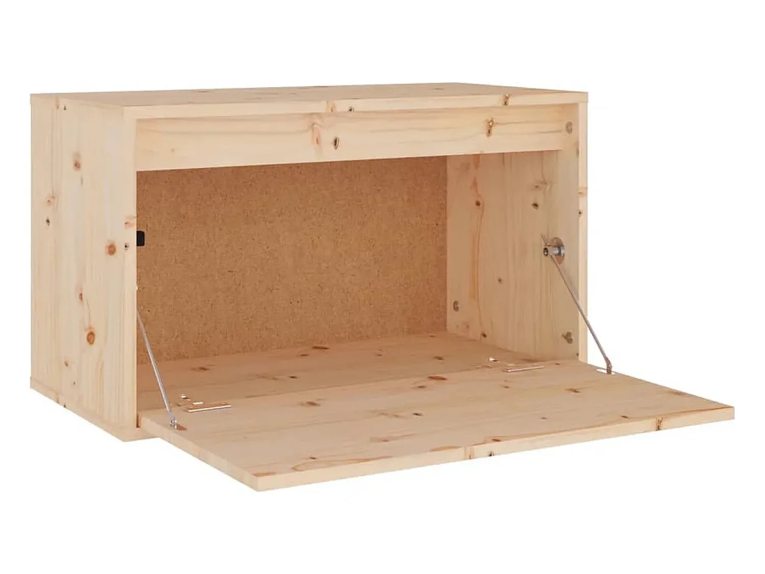 Best vidaxl Armário de parede 60x30x35 cm madeira de pinho maciça Castanho