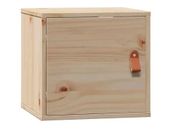 Prateleira|vidaxl Armário de parede 31,5x30x30 cm madeira maciça pinho Castanho