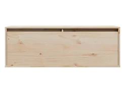Best vidaxl Armário de parede 100x30x35 cm madeira de pinho maciça Castanho