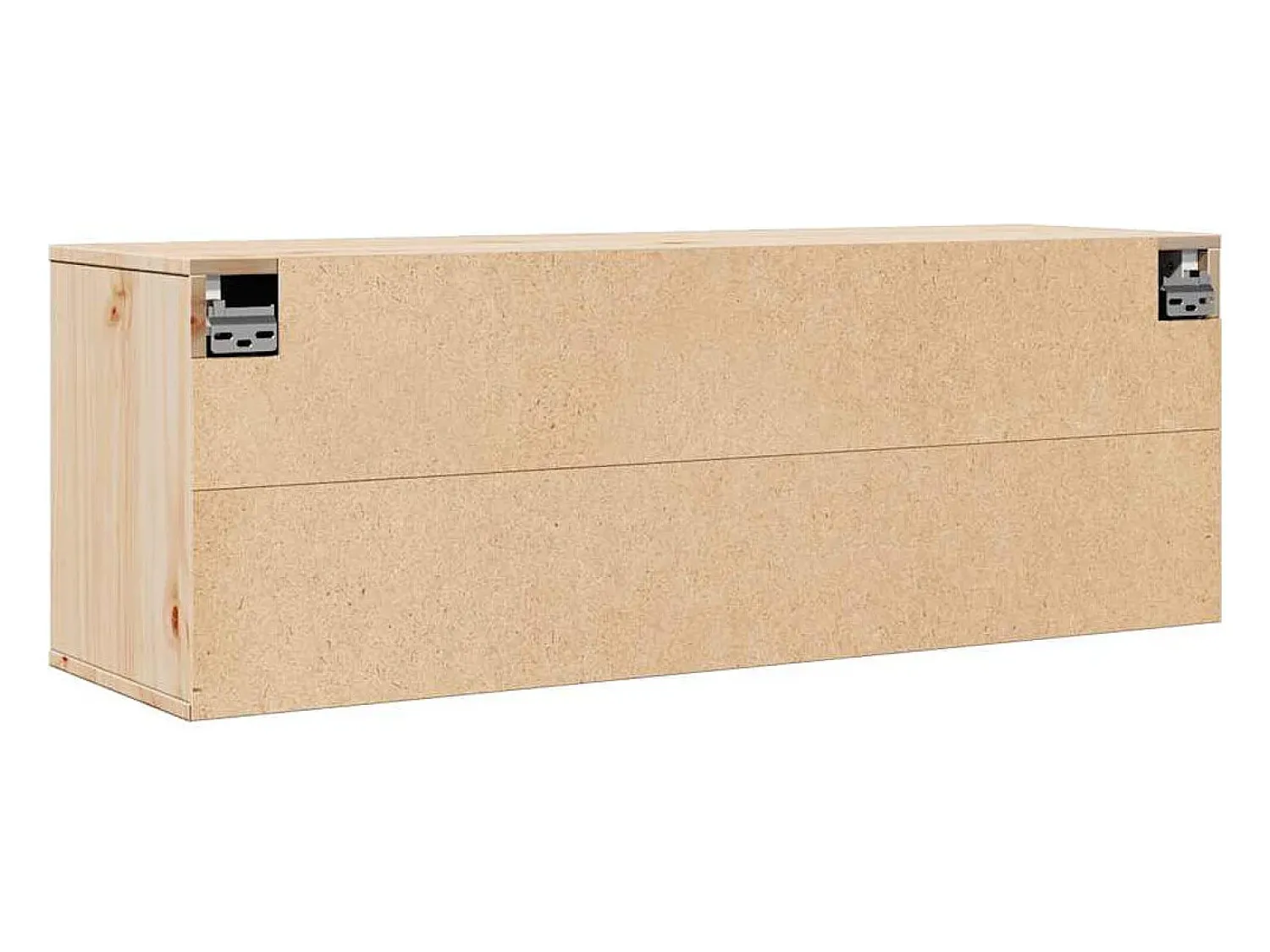 Best vidaxl Armário de parede 100x30x35 cm madeira de pinho maciça Castanho