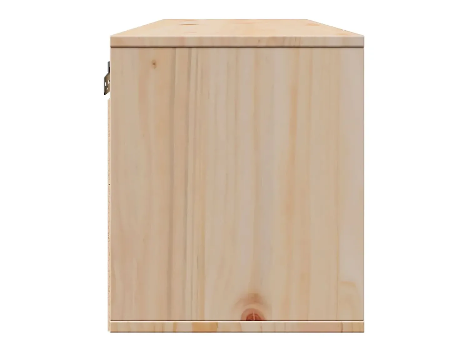 Best vidaxl Armário de parede 100x30x35 cm madeira de pinho maciça Castanho