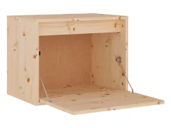 Sale vidaxl Armário de parede 45x30x35 cm madeira de pinho maciça Castanho