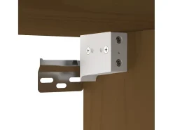 vidaxl Armário de parede 60x30x35 cm pinho maciço mel^ Prateleira