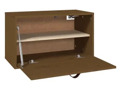 vidaxl Armário de parede 60x30x35 cm pinho maciço mel^ Prateleira