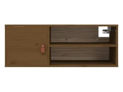 Sale vidaxl Armário de parede 80x30x30 cm pinho maciço mel Castanho