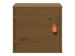 Outlet vidaxl Armário de parede 31,5x30x30 cm pinho maciço mel Castanho