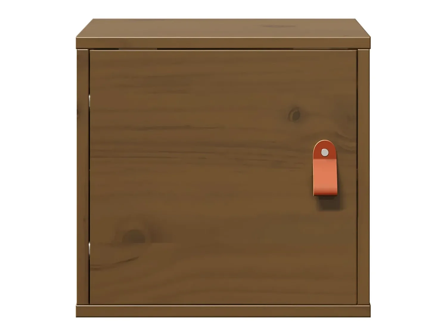 Outlet vidaxl Armário de parede 31,5x30x30 cm pinho maciço mel Castanho