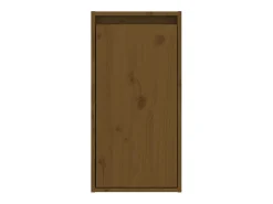 vidaxl Armário de parede 30x30x60 cm pinho maciço mel^ Prateleira