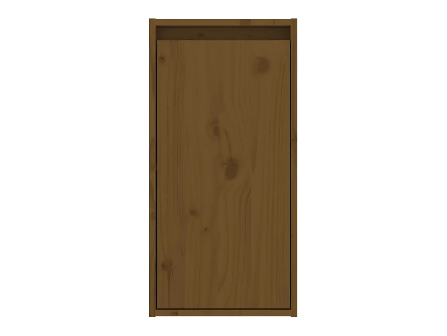 vidaxl Armário de parede 30x30x60 cm pinho maciço mel^ Prateleira