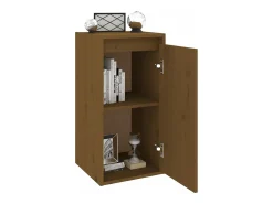 vidaxl Armário de parede 30x30x60 cm pinho maciço mel^ Prateleira