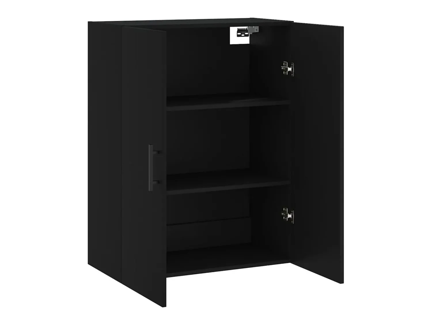 Prateleira*vidaxl Armário de parede 69,5x34x90 cm Preto