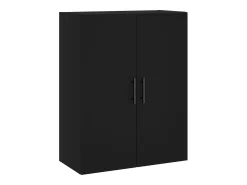 Prateleira*vidaxl Armário de parede 69,5x34x90 cm Preto