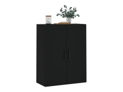 Prateleira*vidaxl Armário de parede 69,5x34x90 cm Preto