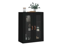Clearance vidaxl Armário de parede 69,5x34x90 cm Preto