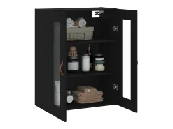Clearance vidaxl Armário de parede 69,5x34x90 cm Preto