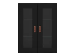 Clearance vidaxl Armário de parede 69,5x34x90 cm Preto