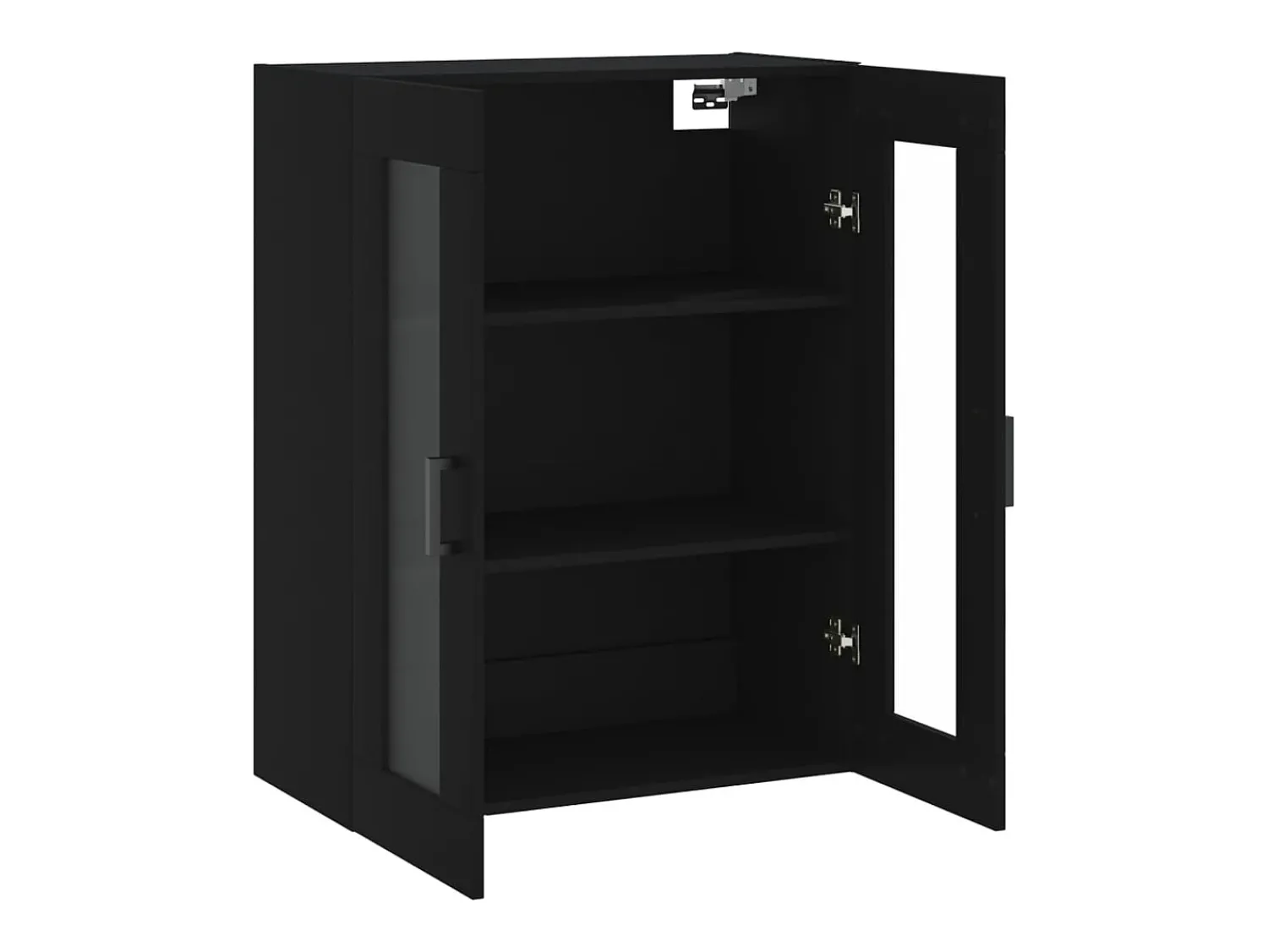 Prateleira*vidaxl Armário de parede 69,5x34x90 cm Preto
