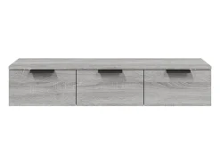 vidaxl Armário de parede 102x30x20cm derivados madeira sonoma^ Prateleira