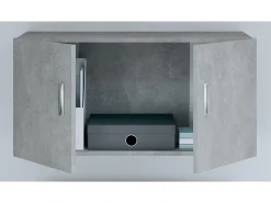 Prateleira|vidaxl Armário de parede 80x39x40cm derivados madeira cimento Cinzento