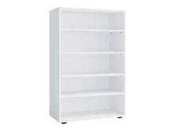 Móvel De Arrumação|Sapateira*VCM Armário de sapato de madeira | Dimensões: A. 110 x L. 70 x P. 37 cm | Armário para uso integral | 5 compartimentos | sem portas– Lona (Branco) Multicor