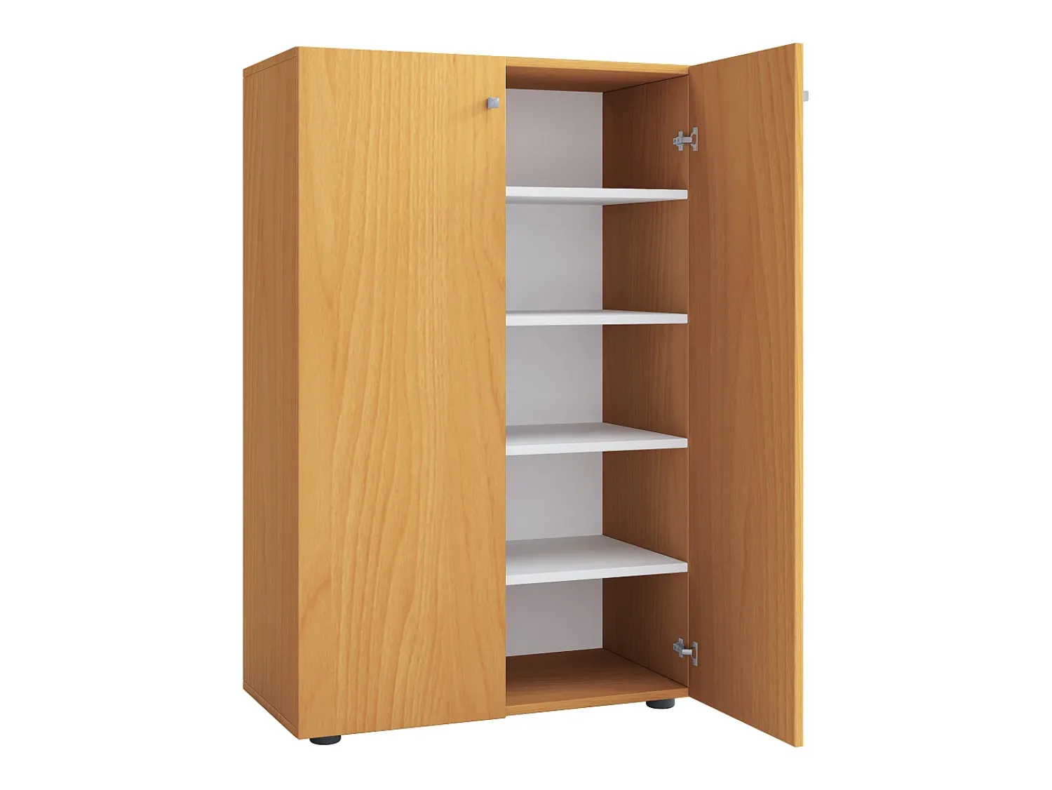 Móvel De Arrumação|Sapateira|VCM Armário de sapato de madeira | Dimensões: A. 110 x L. 70 x P. 39 cm | Armário para uso integral | 5 compartimentos | 2 portas rotativas – Lona (faia) Multicor