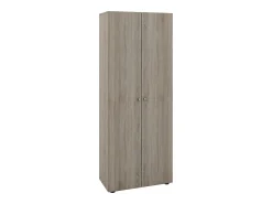 Discount VCM Armário de sapato de madeira | Dimensões: L. 70 x A. 178 x P. 40 cm | Armário para uso integral | 9 compartimentos - Vandol (carvalho Sonoma (Sägerau)) Multicor