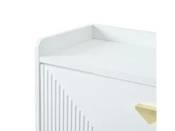 Móvel De Arrumação|Sapateira*Hauss Spole Armário de sapatos com 3 portas basculantes e 6 compartimentos. Branco